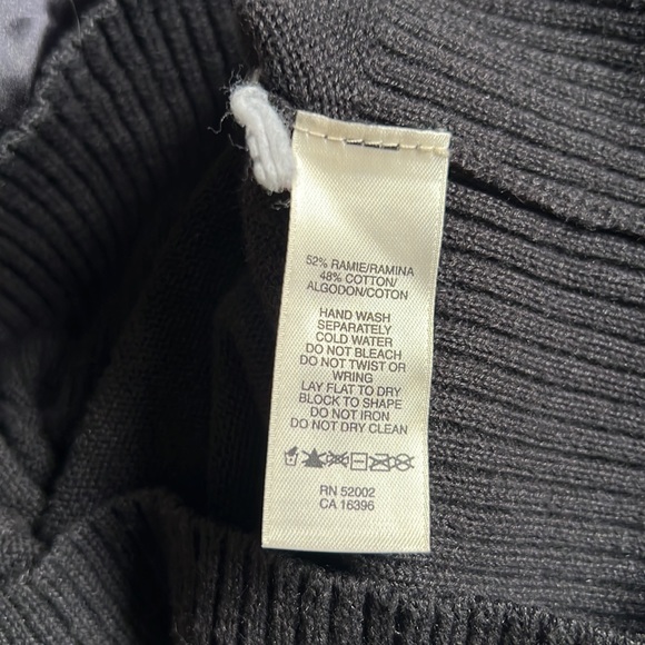 DKNY sequin detail knit sweater w bow in back - Picture 7 of 8